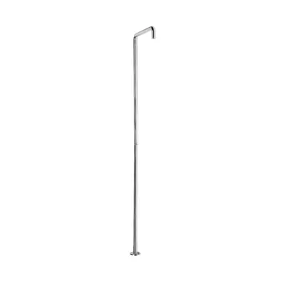 Waterevolution Flow zwembad douche douchezuil enkel koud water light gold geborsteld T145WGE