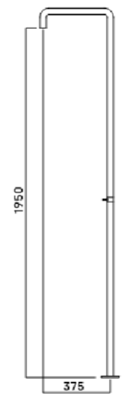 Waterevolution Flow douchezuil met mengknop koper T146CPE