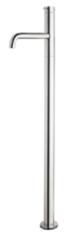 Waterevolution Flow vrijstaande badkraan gun metal T134GME