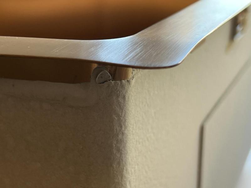 OUTLET Licht Beschadigd Ausmann Mosel RVS spoelbak koper kleur PVD Copper 50x40 onderbouw 1208969710