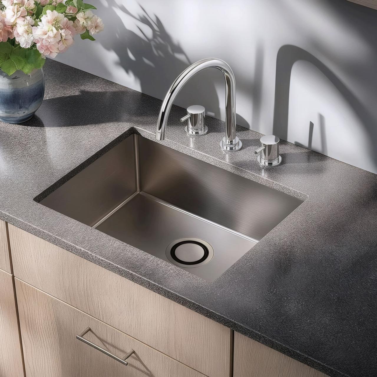 Waterevolution Flow 3-gats keukenmengkraan met draaibare uitloop en gefilterd water aansluiting chroom T152U01