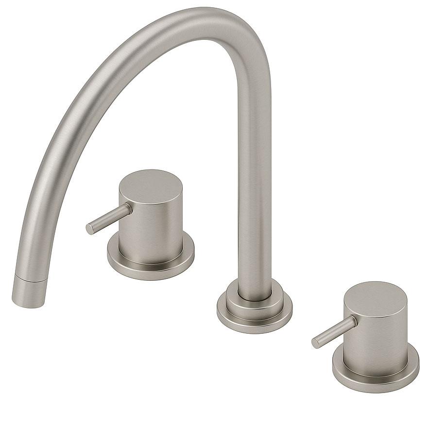 Waterevolution Flow 3-gats keukenmengkraan met draaibare uitloop en gefilterd water aansluiting RVS T152UIE