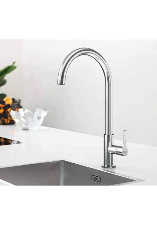 Franke Maris Slim J Keukenkraan Draaibare Ronde Uitloop Zwart 115.0728.386