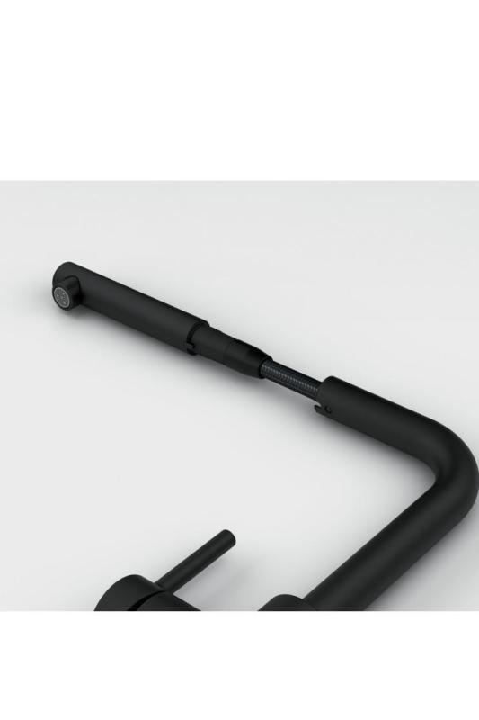 Franke Lina L Keukenkraan Zwart met Uittrekbare Uitloop 115.0712.435