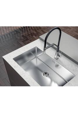 Foster Phantom Slimline RVS Spoelbak 50x40cm Onderbouw voor keramische aanrechtbladen 1208971122