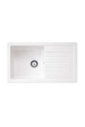 Ausmann Ceramic Sylva Keramische Witte Spoelbak met Afdruipgedeelte 857 x 500 mm  1208971128