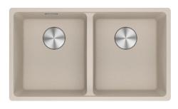 Franke Maris MRG 120-35-35 Fragranite Coffee cream dubbele spoelbak onderbouw 125.0725.661