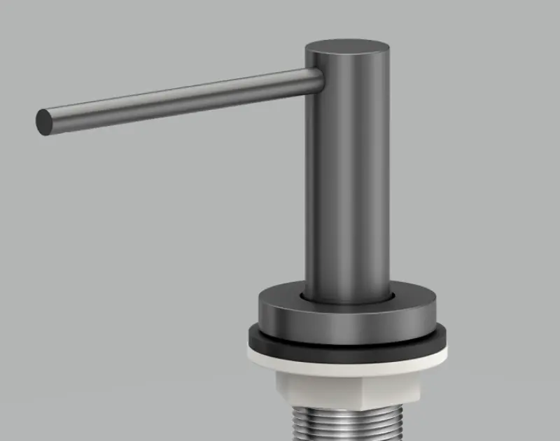 OUTLET KRASJE OP Quadri Swindon Luxe Inbouw Zeepdispenser gun metal van boven navulbaar 1208971513