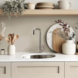 Pure.Sink Rondo RVS Ronde Spoelbak Vlakinbouw, Onderbouw en Opbouw 37 cm RD375-SS