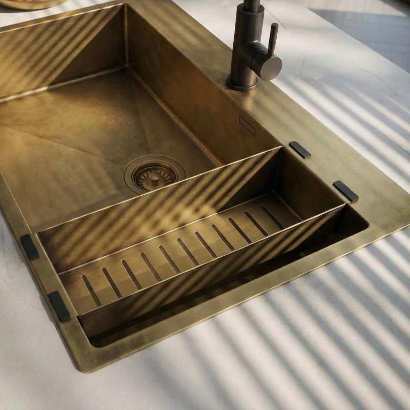Pure.Sink Luxion Bronzen inzetbak voor spoelbak PLXCOL-64
