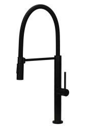 Pure.Sink Luxion Mat Zwarte keukenkraan profi met flexibele uitloop en 2 straalsoorten PLXFLEX-10