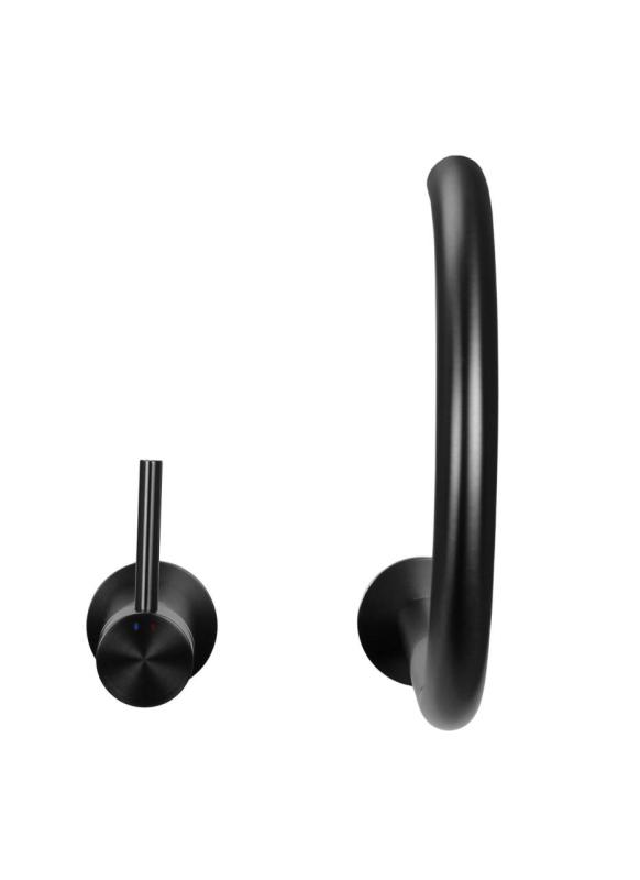 Pure.Sink Luxion 2-gats Gun metal keukenkraan met ronde uitloop PLX2HR-61