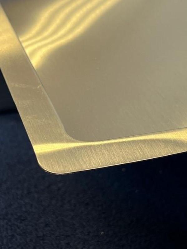 OUTLET Licht Beschadigd Pure.Sink Exclusivo RVS spoelbak met afdruipgedeelte 86x52 cm Tapwing links PEX5086LT-02