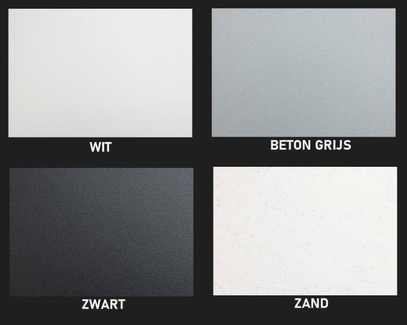 Ausmann Fibre zwarte spoelbak 50x40cm onderbouw, opbouw en vlakbouw met automatische zwarte plug 1208971856