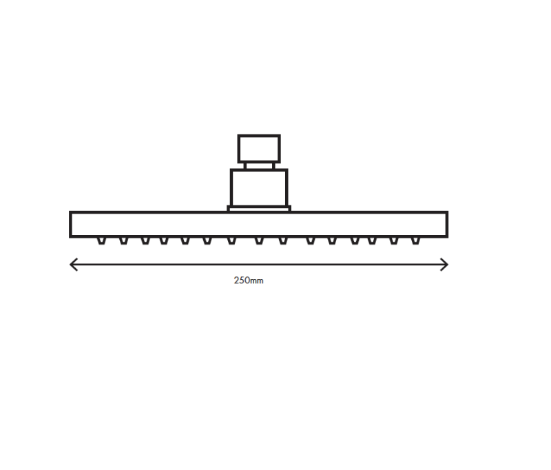 MURO TUA hoofddouche 250mm Chroom M1.BA2.M.CR