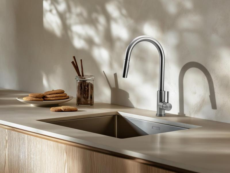 OUTLET Bodem bekrast Pure.Sink Prestige RVS spoelbak 50x40 cm 10mm radius onderbouw, vlakbouw en opbouw PPG5040-02