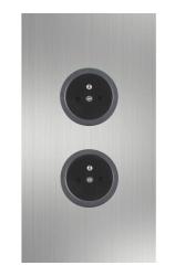 Indux Corner Еnergiezuil met 2 Stopcontacten Penaarde RVS 1208972277