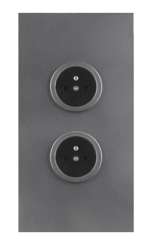 Indux Corner Еnergiezuil met 2 Stopcontacten Penaarde Gun metal 1208972282