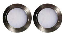 Indux Luma kleine inbouw keuken Multi Tone LED Set 2 Spots RVS-look 1208972326