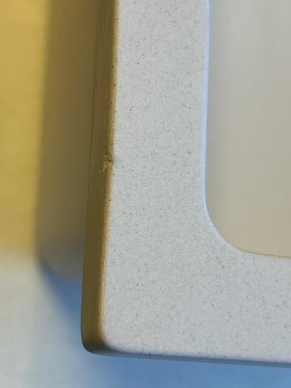 OUTLET GraniteMy Universal granieten witte spoelbak 34x40 cm wit onderbouw  met rvs plug 1208972452