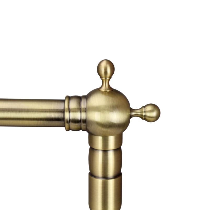 Aquanello Heritage Ascot Klassieke Keuken Nostalgische Keukenkraan Brons met Haakse Uitloop BN-4002-HA