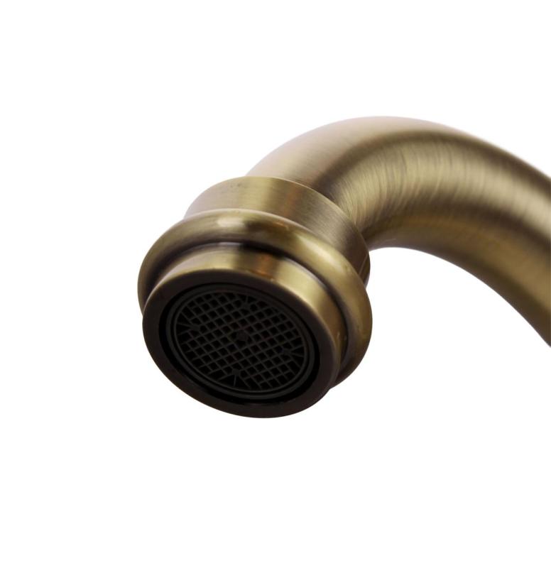 Aquanello Heritage Ascot Klassieke Keuken Nostalgische Keukenkraan Brons met Haakse Uitloop BN-4002-HA