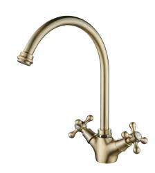 Aquanello Heritage Ascot Klassieke Keuken Nostalgische Keukenkraan Brons met Ronde Uitlop BN-4003-HA