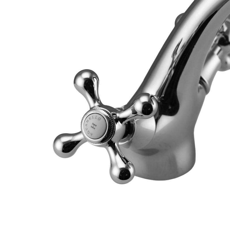 Aquanello Heritage Ascot Klassieke Nostalgische Wastafelmengkraan Chroom CR-4101-HA