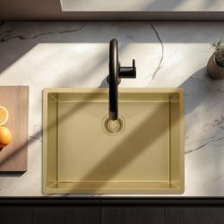 OUTLET Pure.Sink Luxion Gouden spoelbak 55x40 cm onderbouw PLX5540-60