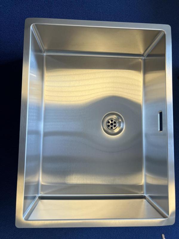 OUTLET schade bak Pure.Sink Exclusivo RVS spoelbak 55x40 cm 10mm radius onderbouw 1208972602