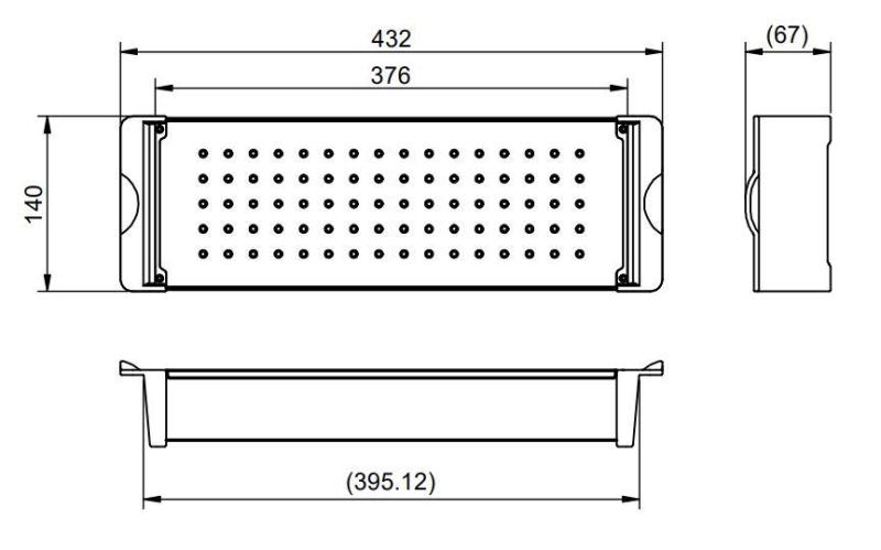 Pure.Sink Prestige inzetbak voor spoelbak Goud  PPGCL40-60