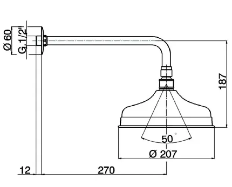 Cisal Regendouche 210mm DS013400