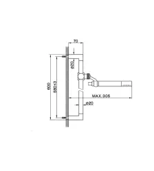 Cisal glijstangset met handdouche chroom DS01005021